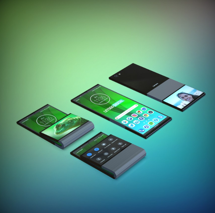 طراحی اولیه گوشی منعطف لنوو منتشر شد